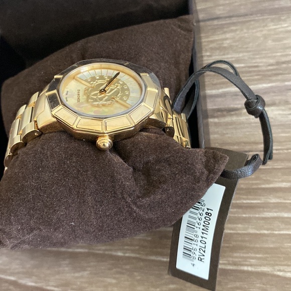 ROBERTO CAVALLI TIMEWEAR GOLD WATCH BRAND NEW IN BOX - Picture 5 of 9